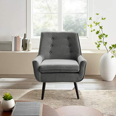 Linon Accent Chair, Standard, Black