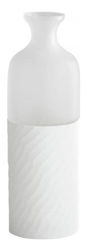 Clear And White Sereno 15.25 Inch Tall Glass Vase - Style: 7646730