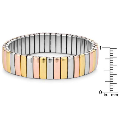 Tritone 14mm Stainless Steel Stretch Bracelet Tritone 14mm Stainless Steel Stretch Bracelet