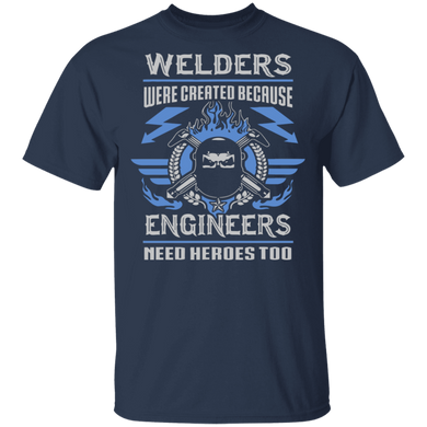 Welder hero engineer t-shirt