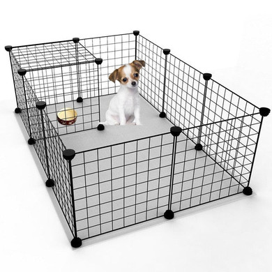 Fence For Dog Aviary For Pet Fitting For Cat Door Playpen Cage Products Security Foldable Pet Playpen Crate Iron Fence Puppy