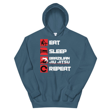 Eat, Sleep, Jiu Jitsu, Repeat - Unisex Hoodie