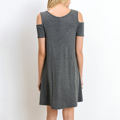 Off Shoulder Round Neck Maternity Nursing Dress
