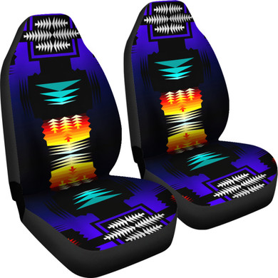 Midnight Sage Fire Set of 2 Car Seat Covers