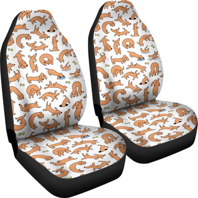 Dachshund V1 Car Seat Covers (Set of 2)