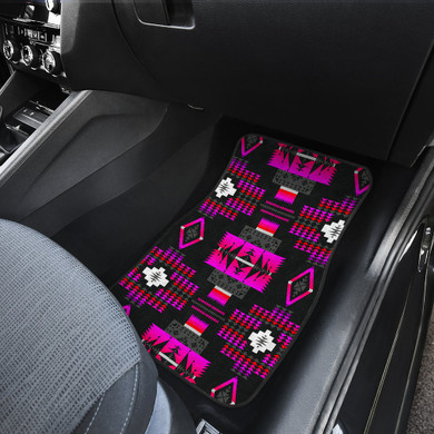 Midnight Pink Front Car Mats (Set Of 2)