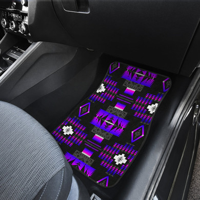 Midnight Purple Front And Back Car Mats (Set Of 4)