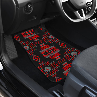 Midnight Red Front And Back Car Mats (Set Of 4)