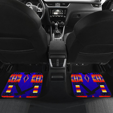Eagle Blue Front And Back Car Mats (Set Of 4)