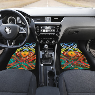 Taos Sunset Camo Front And Back Car Mats (Set Of 4)