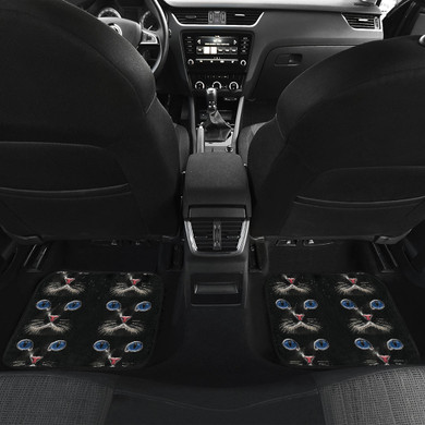 Blue eyed Cat Car Floor Mat
