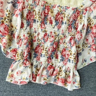 Melany Shirred Top