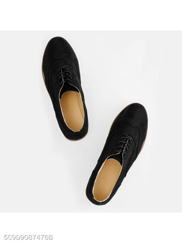Plain Flat Criss Cross Round Toe Casual Office Comfort Flats