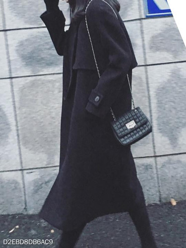 Notch Lapel Belt Plain Coat