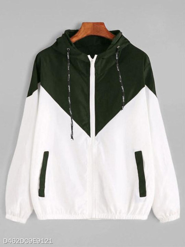 Hooded Patchwork Color Block Hoodie