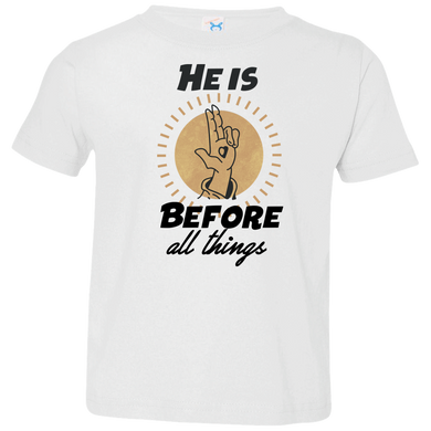He is before all things 3321 Toddler Jersey T-Shirt