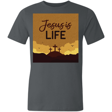 Jesus is life 3001U Unisex Made in the USA Jersey Short-Sleeve T-Shirt