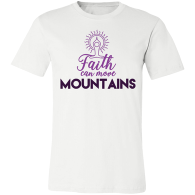 Faith can move mountains 3001C Unisex Jersey Short-Sleeve T-Shirt