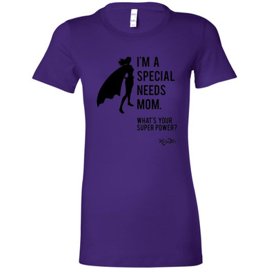 Super Powered Mom Fitted Tee