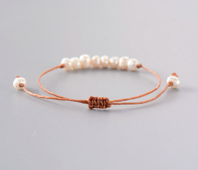 Freshwater Pearl Leather Bracelet
