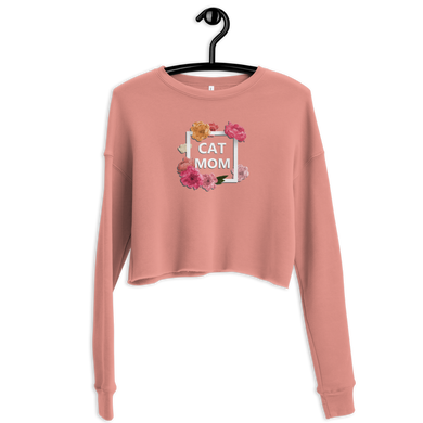 Cat Mom Crop Sweatshirt