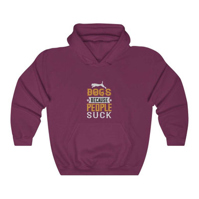Men's Dogs Because People Suck Hoodie