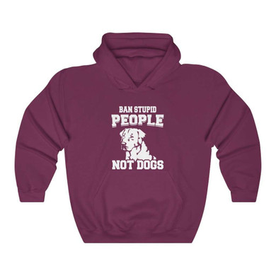 Men's Ban Stupid People - Not Dogs Hoodie
