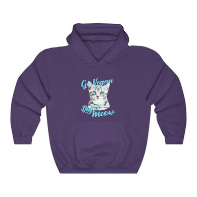 Go Vegan Right Meow Hoodie