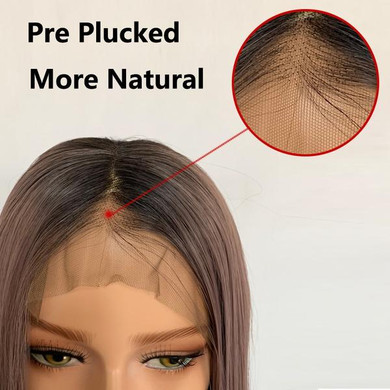 Minty (Ombre Rooted Minty Green Blue Silky Straight Synthetic Heat Safe 13x6 LF Long Wig)