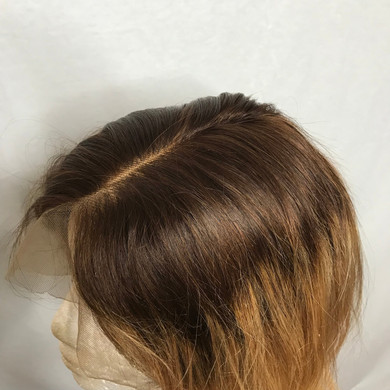 Lacey (#27 Blonde Body Wave Ombre Roots 13x6 LF 100% Remy Human Hair Wig 8"-24" Choose Density)