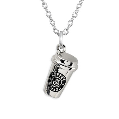Luxyglo Coffee Cup Pendant Necklace