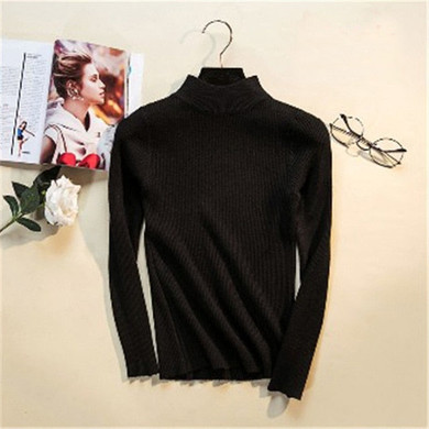2019 Autumn Winter Women Pullovers Sweater Knitted Elasticity Casual Jumper Fashion Slim Turtleneck Warm Female Sweaters 2019 Autumn Winter Women Pullovers Sweater Knitted Elasticity Casual Jumper Fashion Slim Turtleneck Warm Female Sweaters