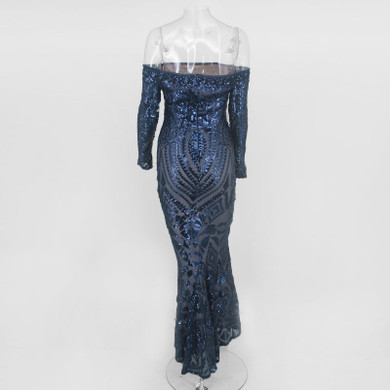Flawless Sequin Evening Dress