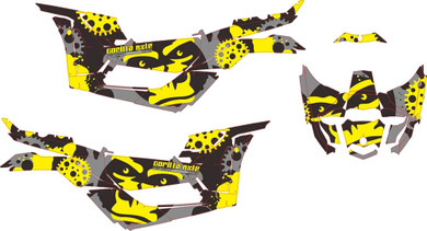 Can-Am BRP Maverick X3/X DS/ X RS 2016-2018 Custom Graphics Backgrounds Sticker Decals Wrap Kit