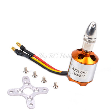 NEW A2217 2217 1100KV / 1250KV / 2300KV With Motor Mount Outrunner Brushless Motor For RC Fixing Wing Quadrocopter Multi-copter