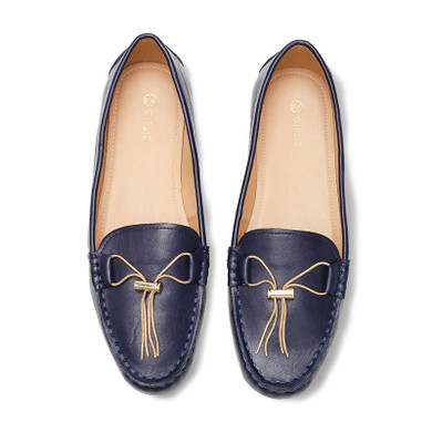 Top Front Gold Knotted Tassel Loafers