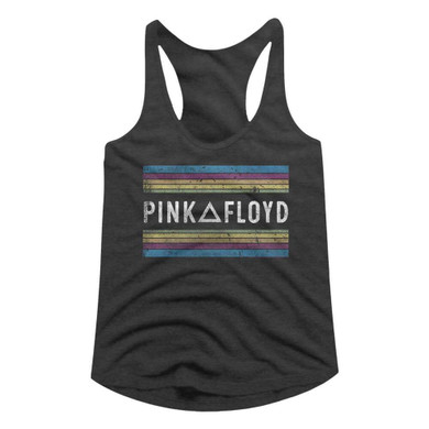 Pink Floyd Rainbows Juniors Racer Back Tank Top