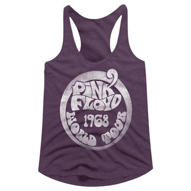 Pink Floyd 68 World Tour Juniors Racer Back Tank Top