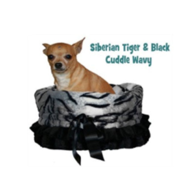Siberian Tiger Reversible Snuggle Bugs Pet Bed, Bag, and Car Seat in One