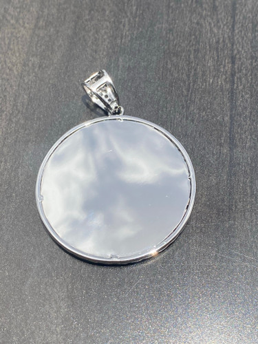 3D PICTURE PENDANT 1 ROW CZ-Diamonds high quality *Free Photo installation*