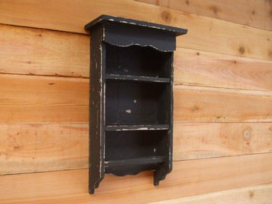 Distressed black towel bar, towel rack, Shabby chic, distressed shelf, bathroom shelf, Farmhouse Furniture TX