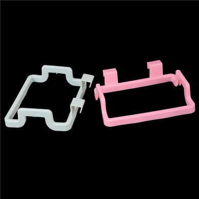 1Pc Home Plastic Garbage Rack Bag Holder Bathroom Kitchen Cupboard Cabinet Over Door Hanging Towel Rack Holder Random Color