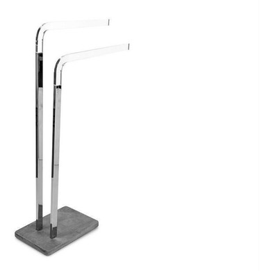 CP Standing Double Towel Rack for Bathroom Spa Towel Hanger, Brass