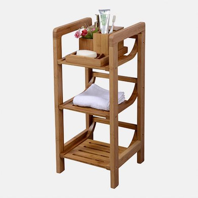 Gabbs Bamboo Freestanding Towel Rack