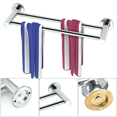 Towel Rail Rack Holder Wall Mounted Bathroom Shelf