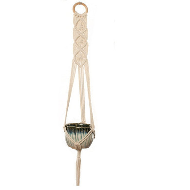 Pearl Macrame Pot Hanger