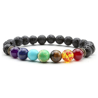 Handmade Natural Stone Bracelet  lava stone