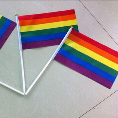 Rainbow Hand Flag