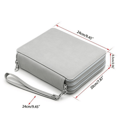 Leather (PU) Pencil Case 124 Pencil Slots