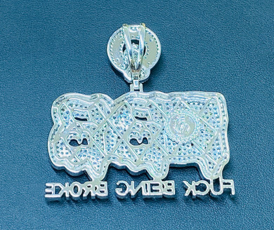 FBB CUSTOM DIAMOND PENDANT ICED OUT